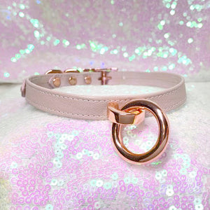 Blush Pink and Rose Gold Petite Collar - Limited Edition Collar Restrained Grace   