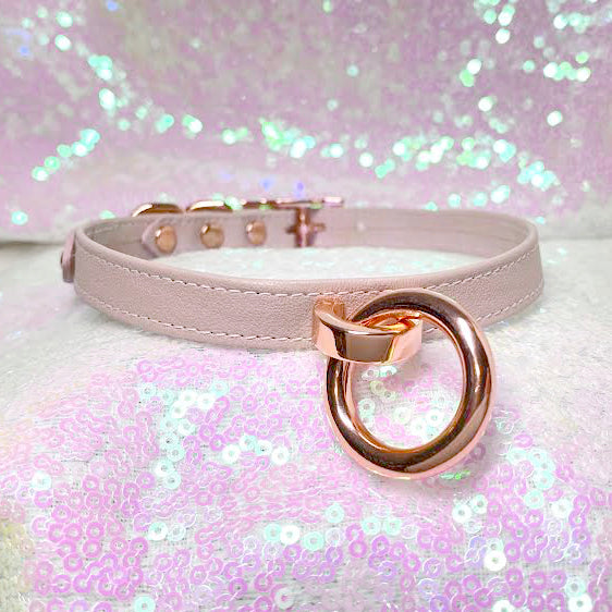 Blush Pink and Rose Gold Petite Collar - Limited Edition Collar Restrained Grace   