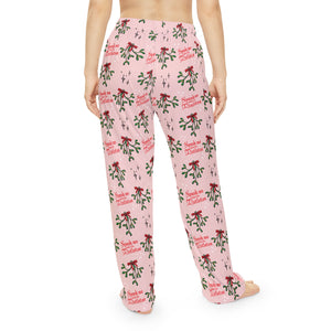 Spank Me Under the Mistletoe Pajama Pants - up to 6X Loungewear Printify