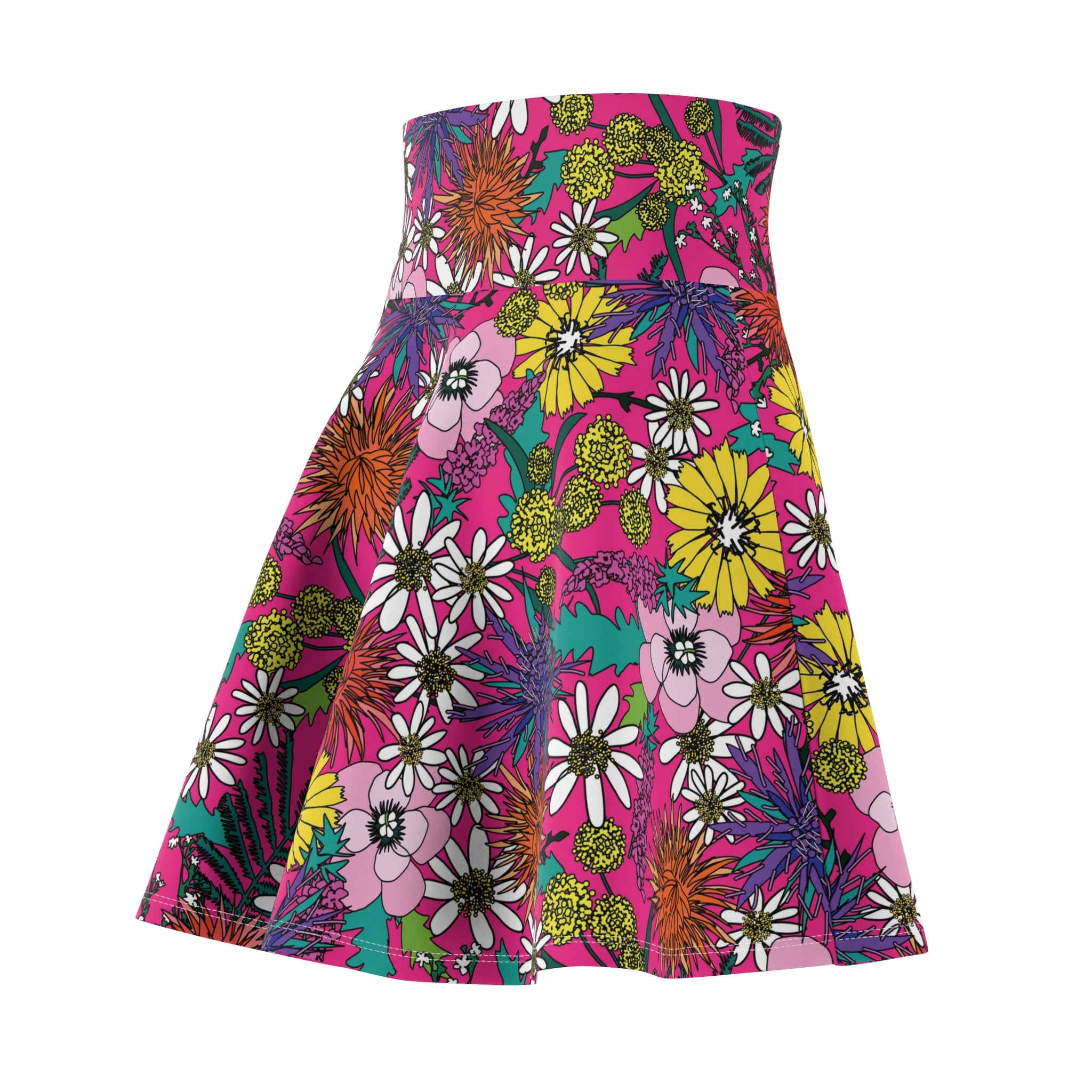 Shaggin' Wagon Floral Swing Skirt Skirt Restrained Grace   