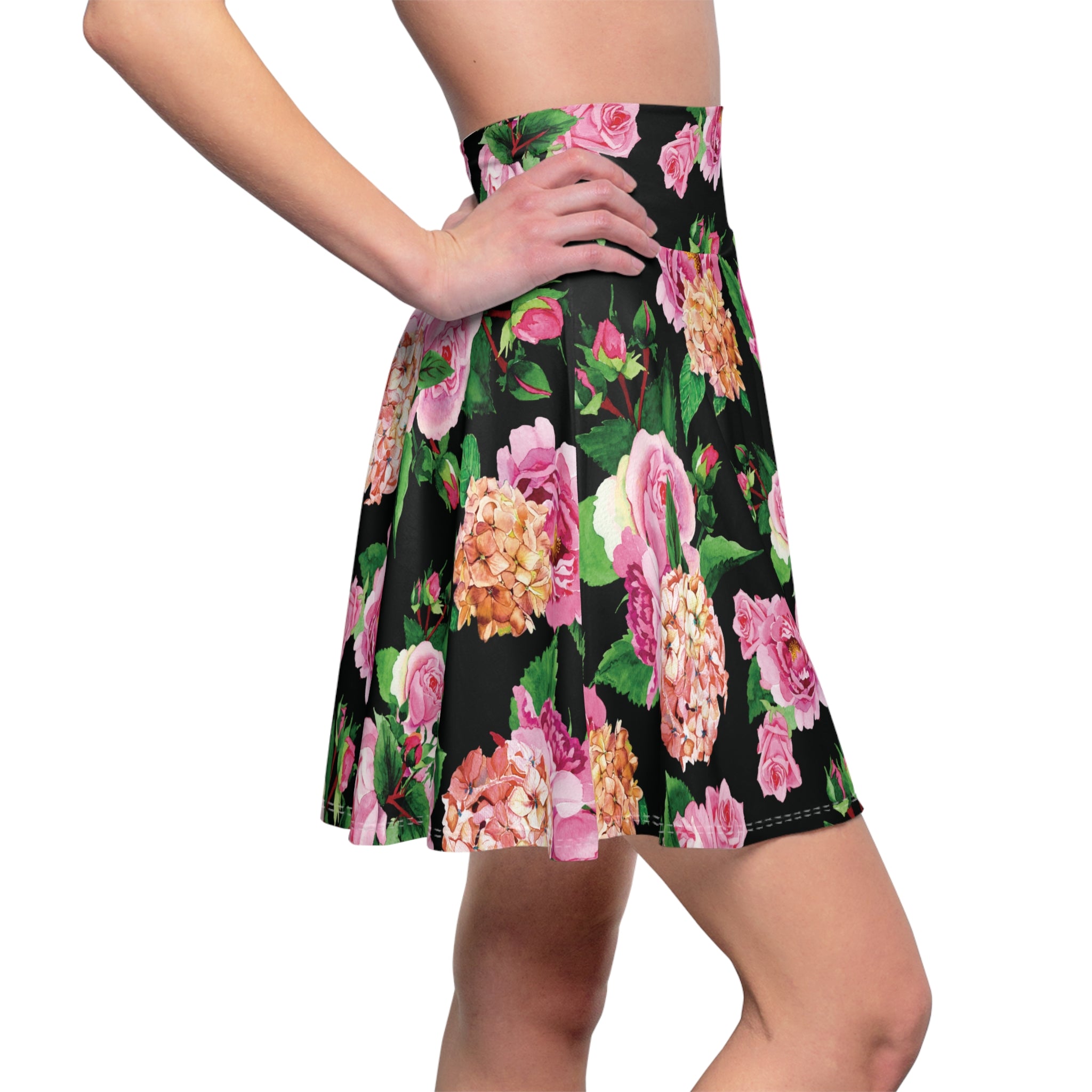 Sweet Wendie Floral Swing Skirt Skirt Restrained Grace   