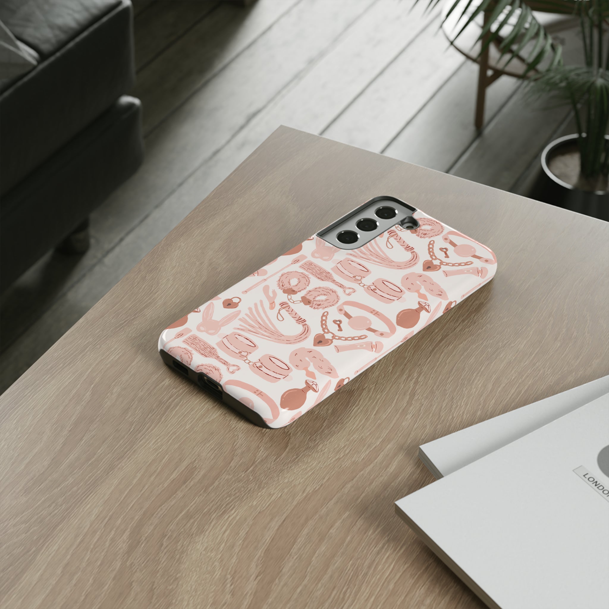 Blush Pink Kink Phone Case Phone Case Restrained Grace   