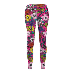 Shaggin' Wagon Floral Soft Touch Leggings Leggings Restrained Grace   