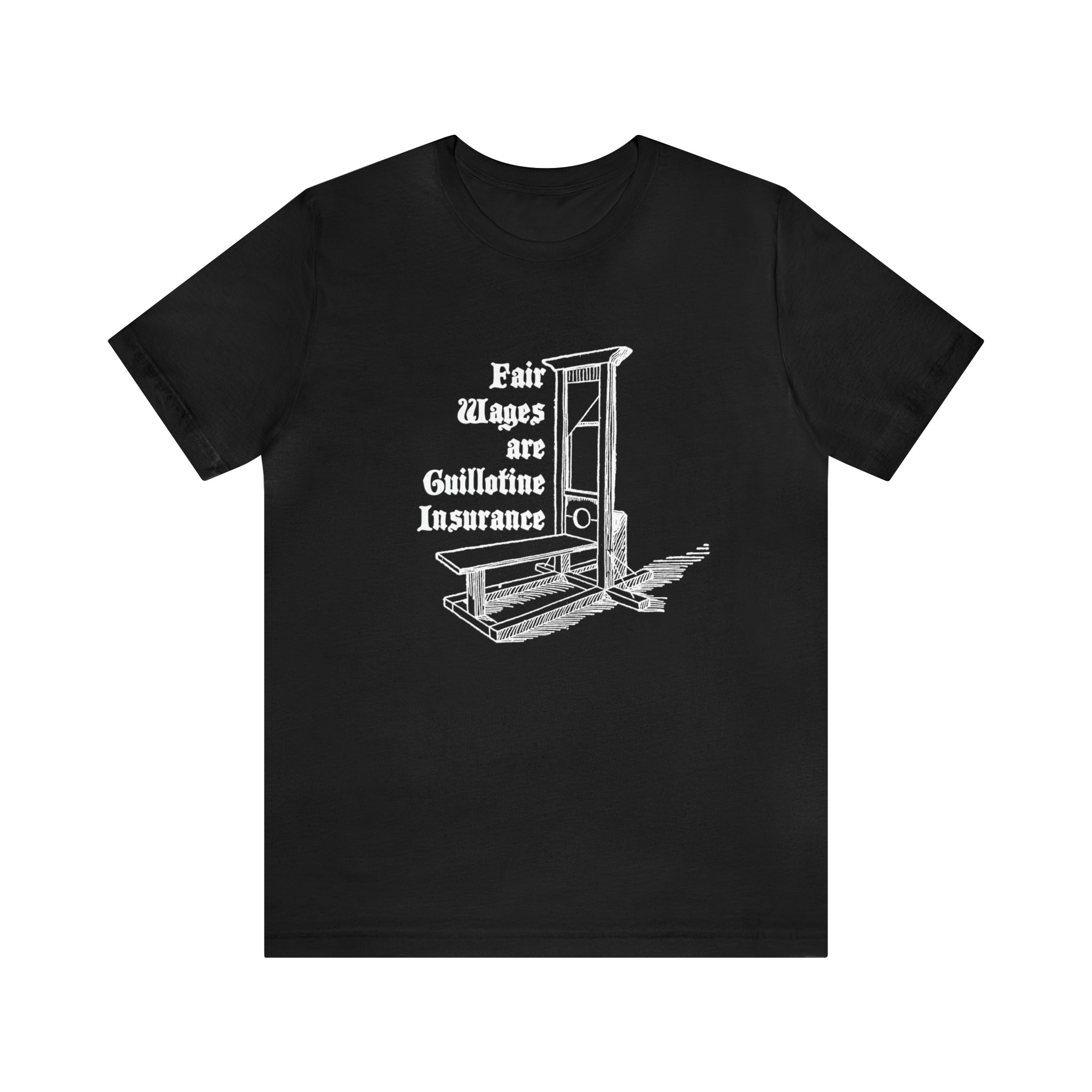 Guillotine Insurance Unisex T-Shirt T-Shirt Restrained Grace Black S 