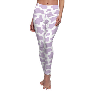 Lavender Cow Soft Touch Leggings Leggings Restrained Grace   