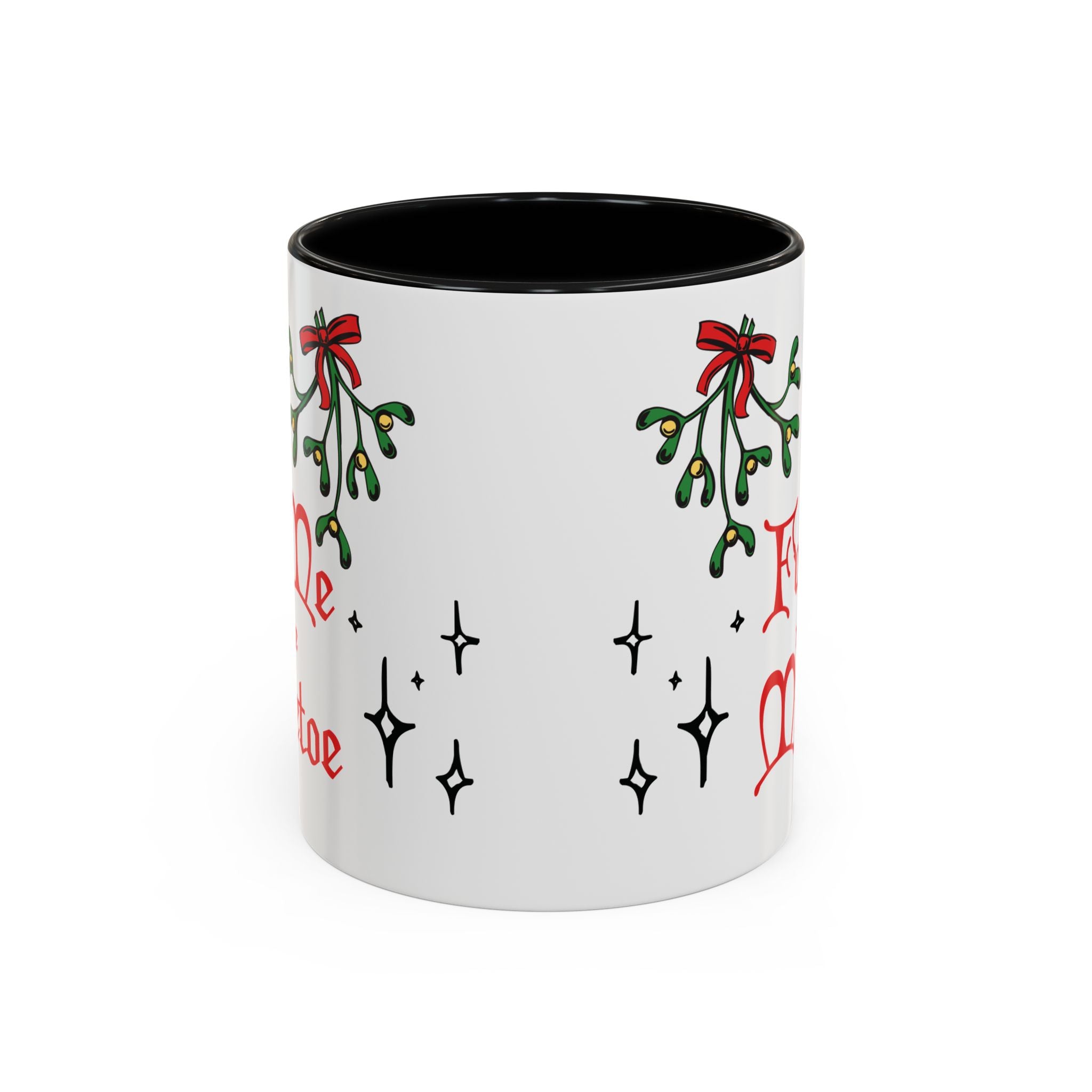 Fuck Me Under the Mistletoe - Retro Christmas Mug Mug Restrained Grace   