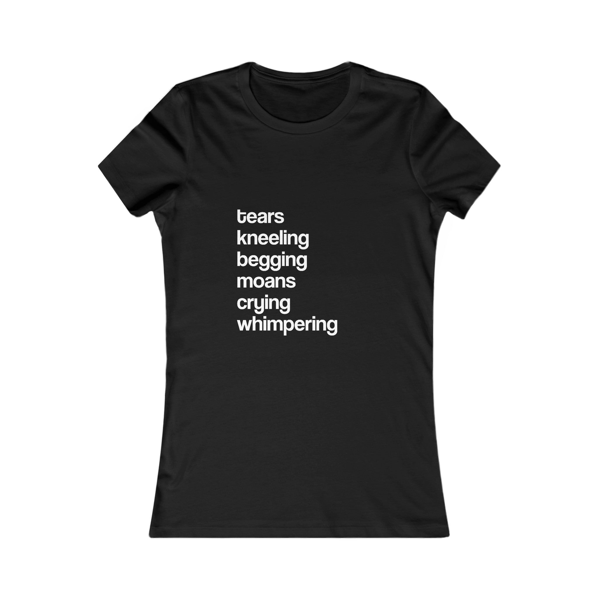 Sadist's Favorite Things - Femme Fit T-Shirt T-Shirt Printify M Black 