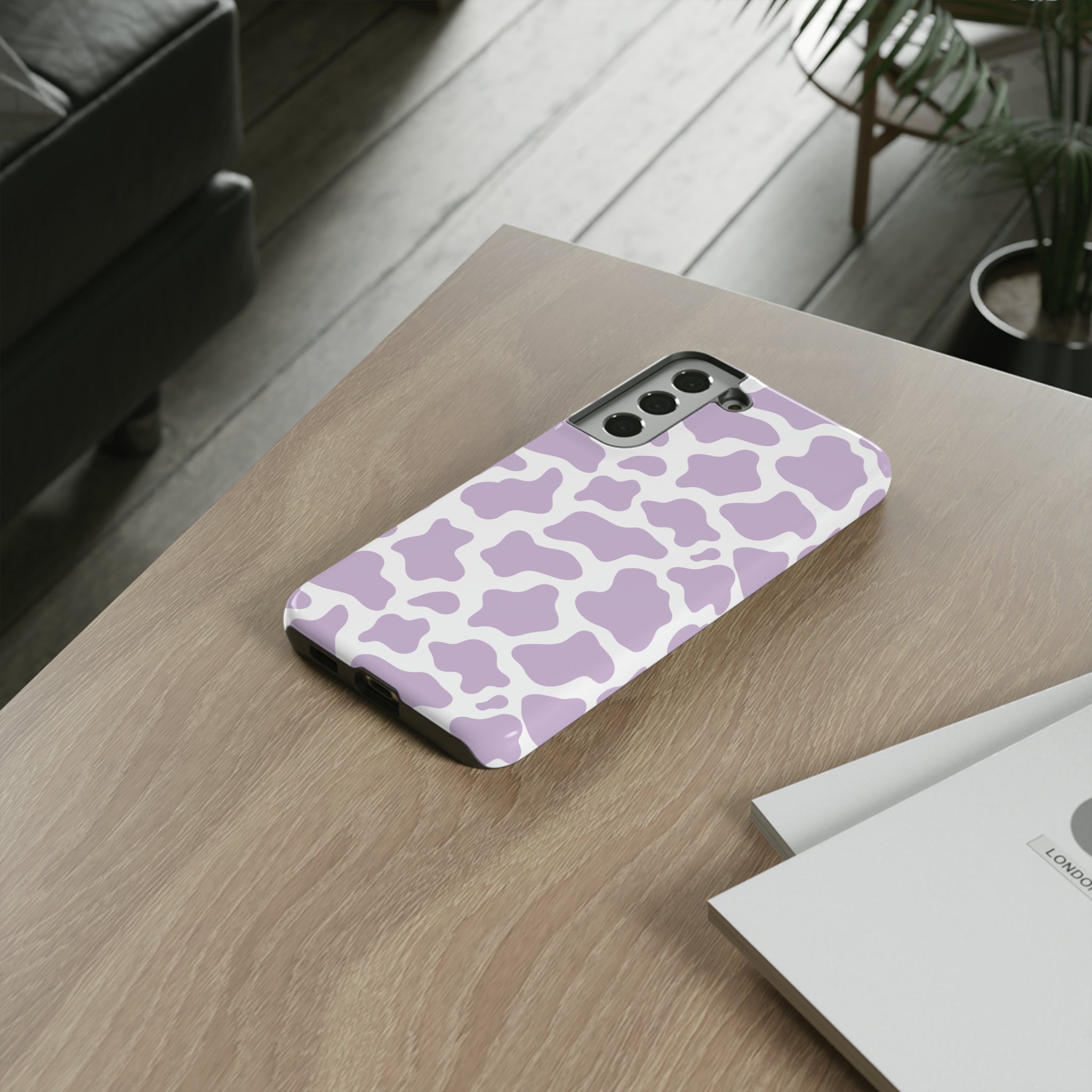 Lavender Cow Phone Case Phone Case Restrained Grace   