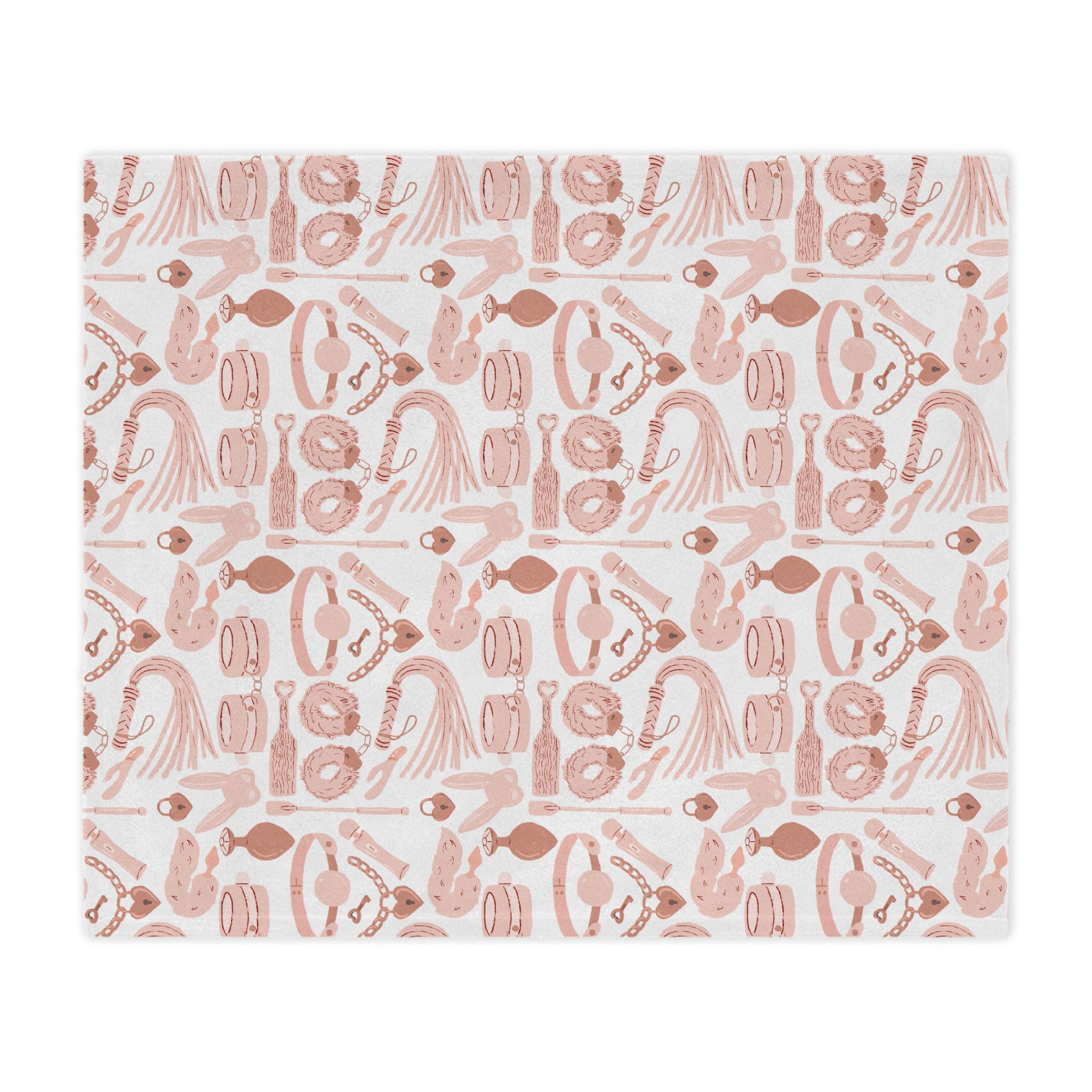 Blush Pink Kink Microfiber Blanket Blanket Restrained Grace   