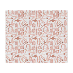 Blush Pink Kink Microfiber Blanket Blanket Restrained Grace   