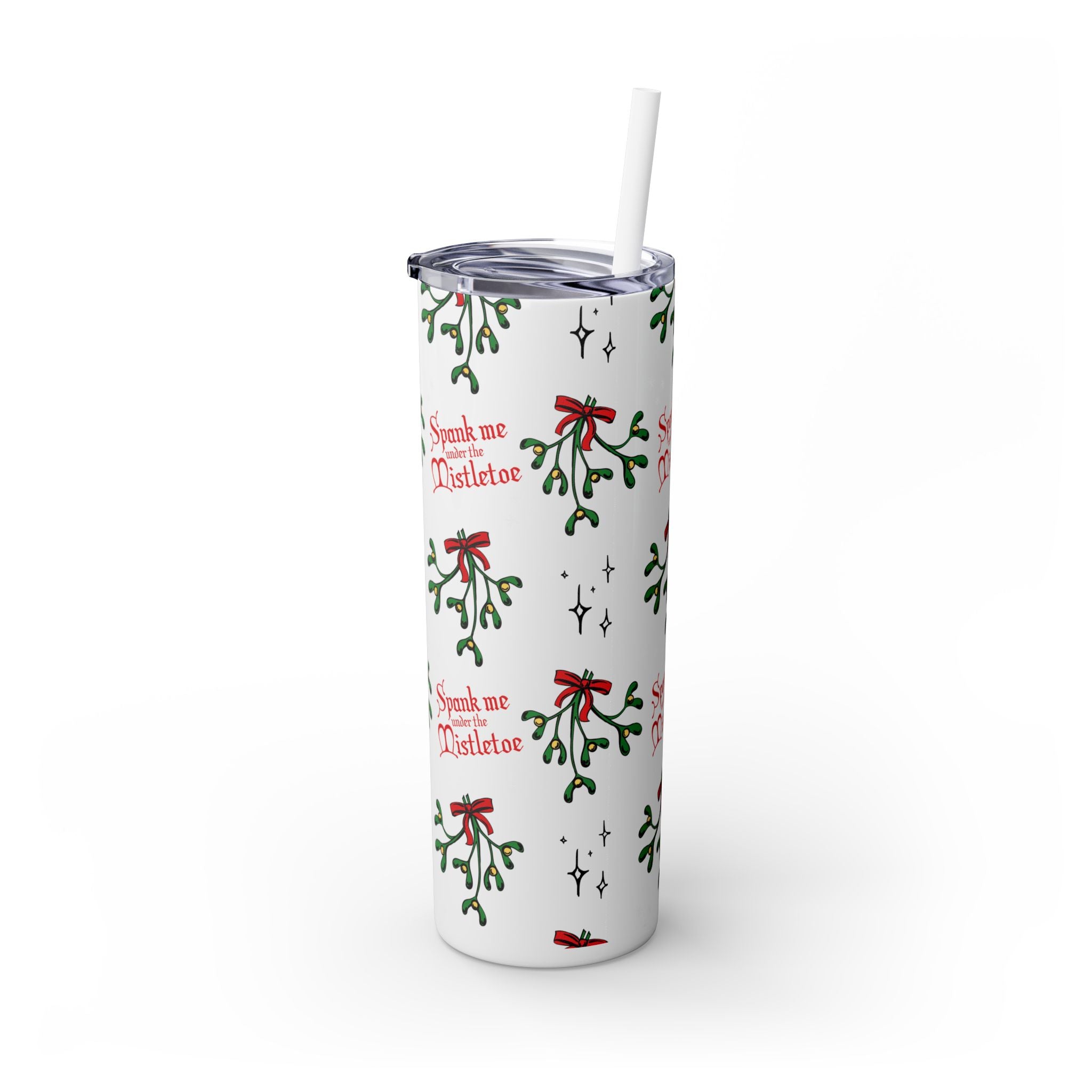 Spank Me Under the Mistletoe - Insulated Steel Tumbler, 20oz Mug Printify