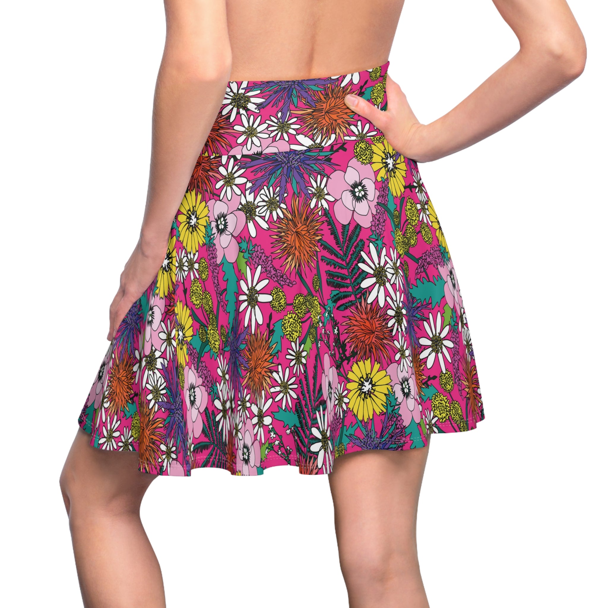 Shaggin' Wagon Floral Swing Skirt Skirt Restrained Grace   