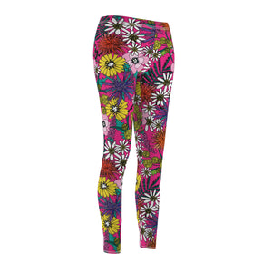 Shaggin' Wagon Floral Soft Touch Leggings Leggings Restrained Grace   