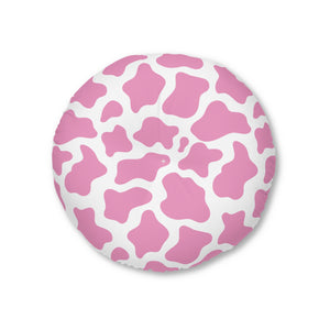 Pink Cow Tufted BDSM Kneeling Cushion Cushion Restrained Grace   