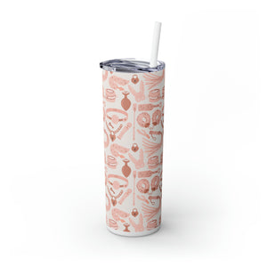 Blush Pink Kink - Insulated Steel Tumbler, 20oz Mug Restrained Grace   