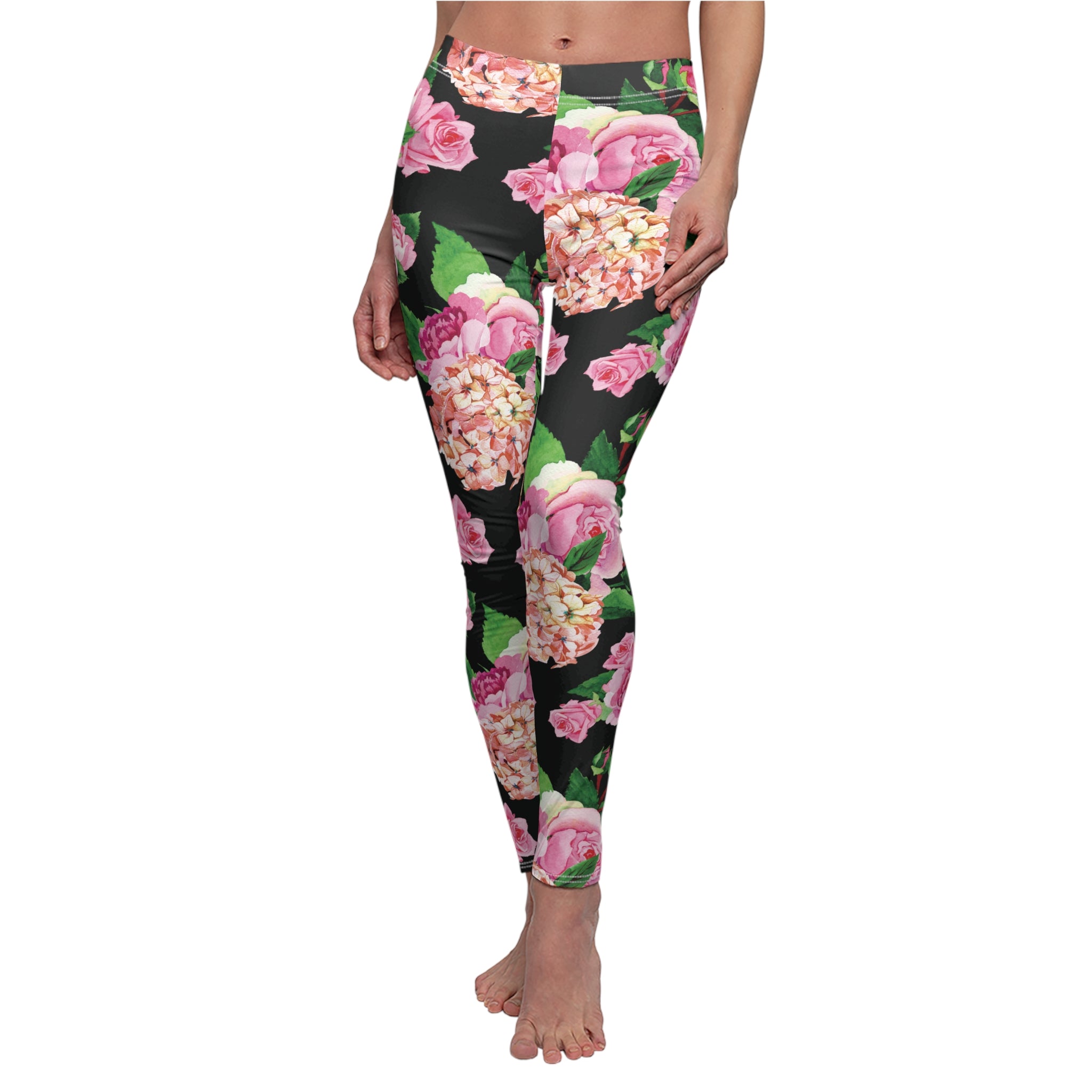 Sweet Wendie Floral Soft Touch Leggings Leggings Restrained Grace   