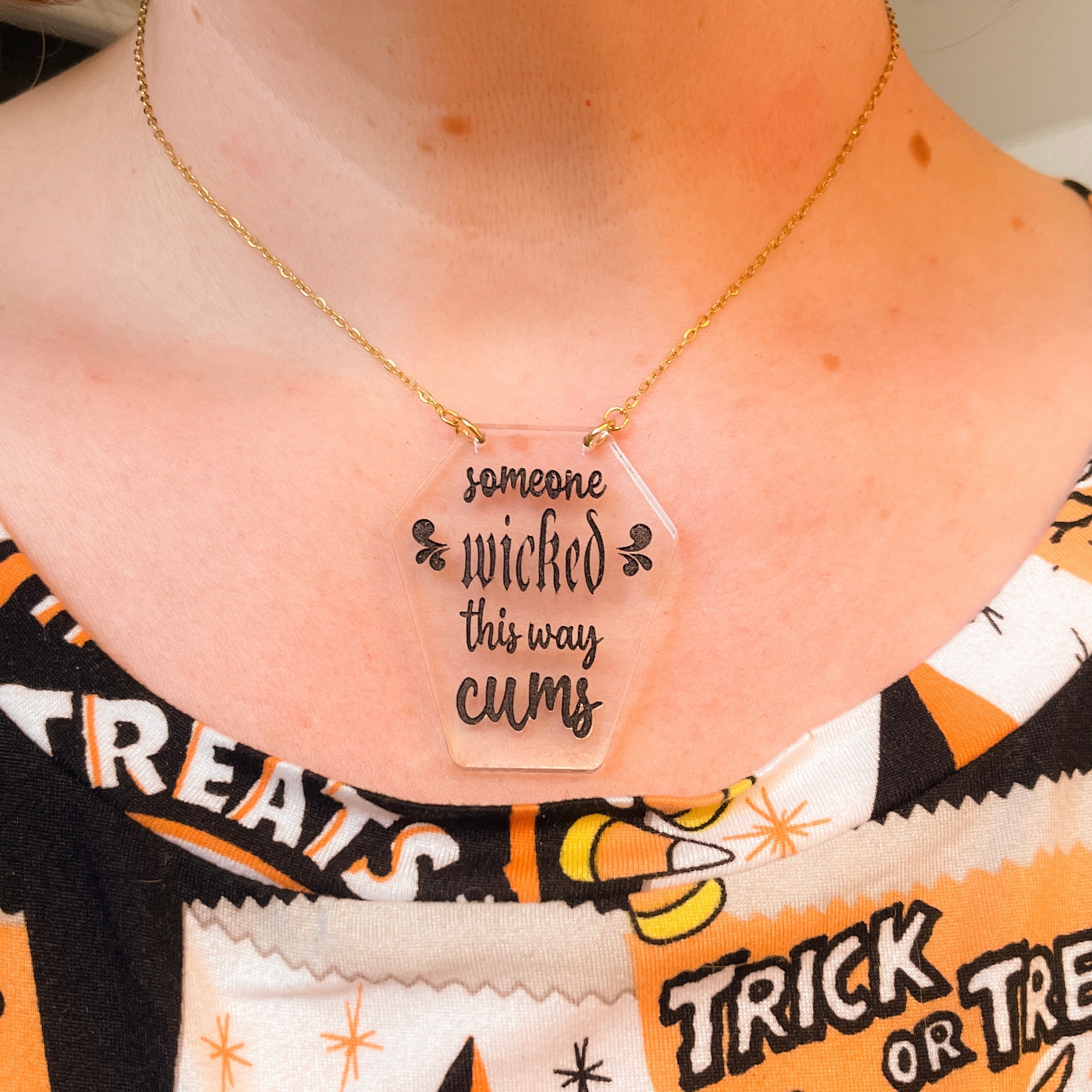 Someone Wicked This Way Cums - Tattoo Necklace Necklace Restrained Grace   