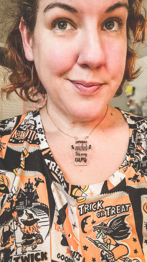 Someone Wicked This Way Cums - Tattoo Necklace Necklace Restrained Grace   