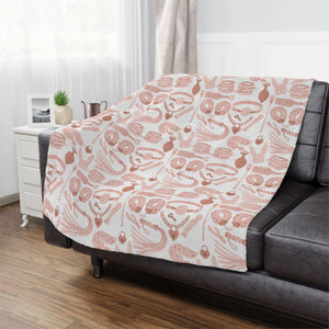 Blush Pink Kink Microfiber Blanket Blanket Restrained Grace   