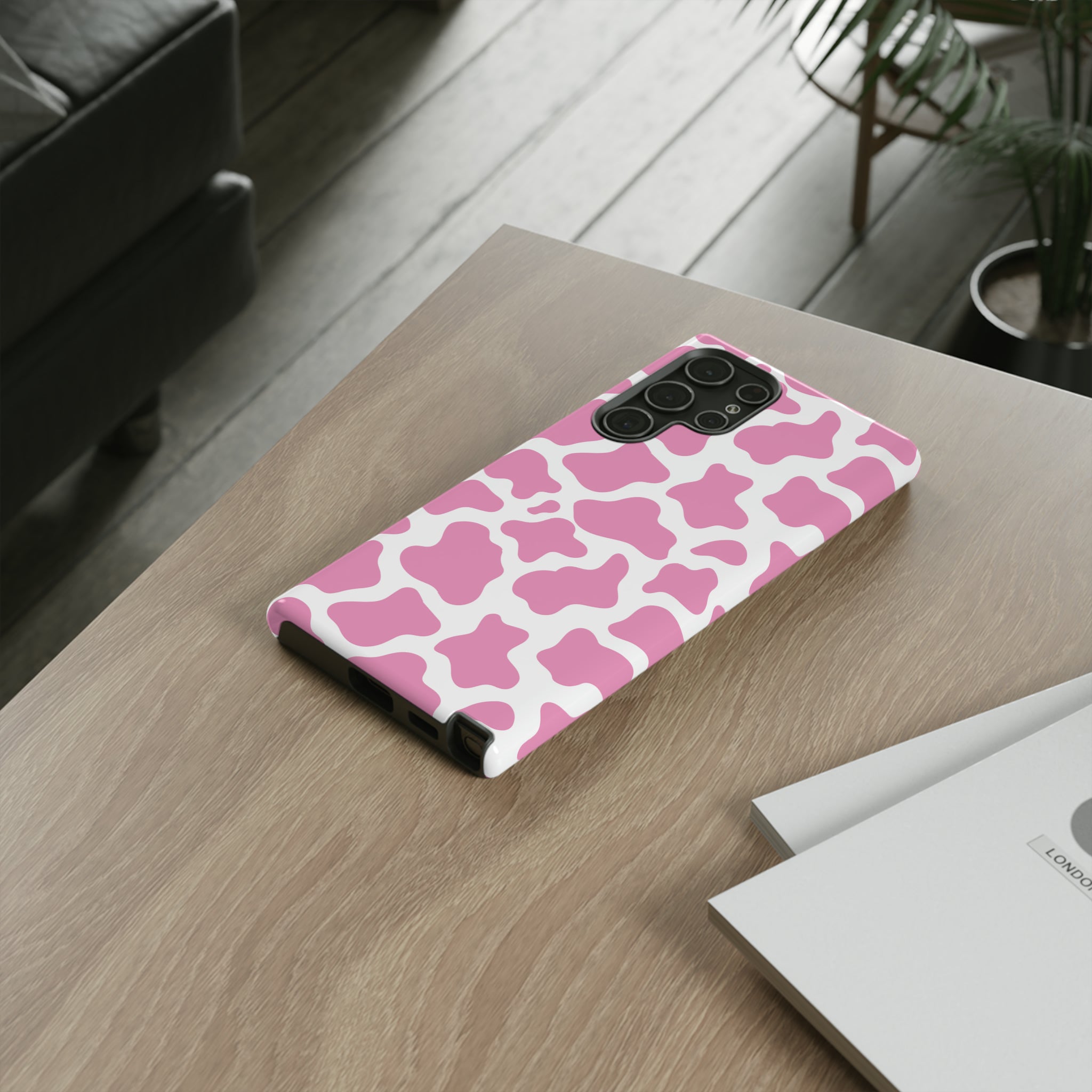 Pink Cow Phone Case Phone Case Restrained Grace   