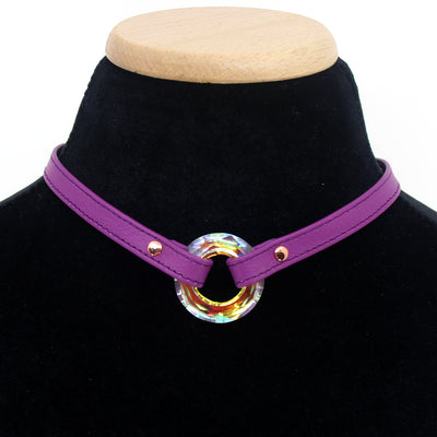 Crystal Ring of O Mini Collar in Amethyst Collar Restrained Grace   