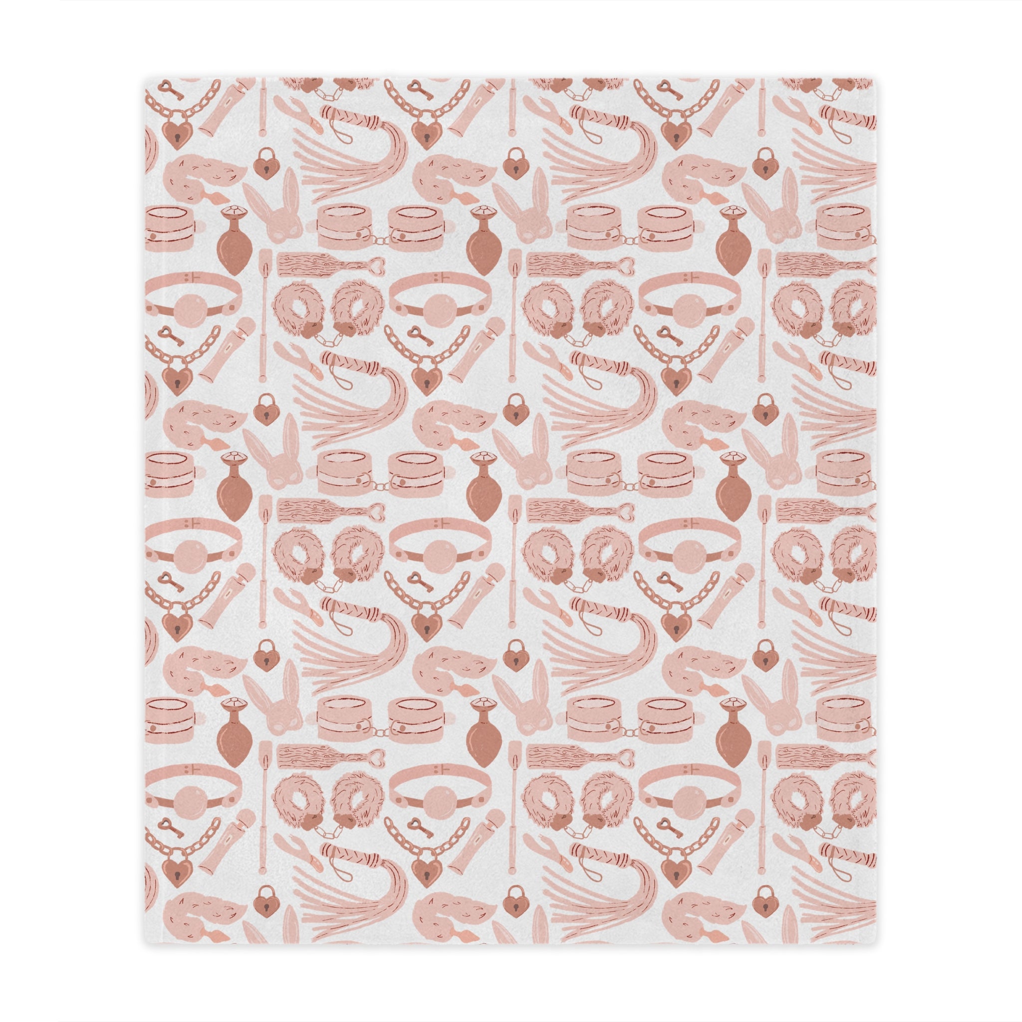 Blush Pink Kink Microfiber Blanket Blanket Restrained Grace   