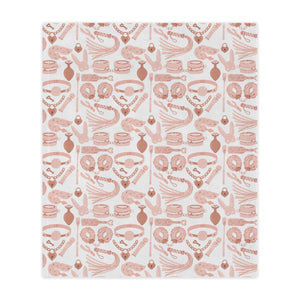 Blush Pink Kink Microfiber Blanket Blanket Restrained Grace   