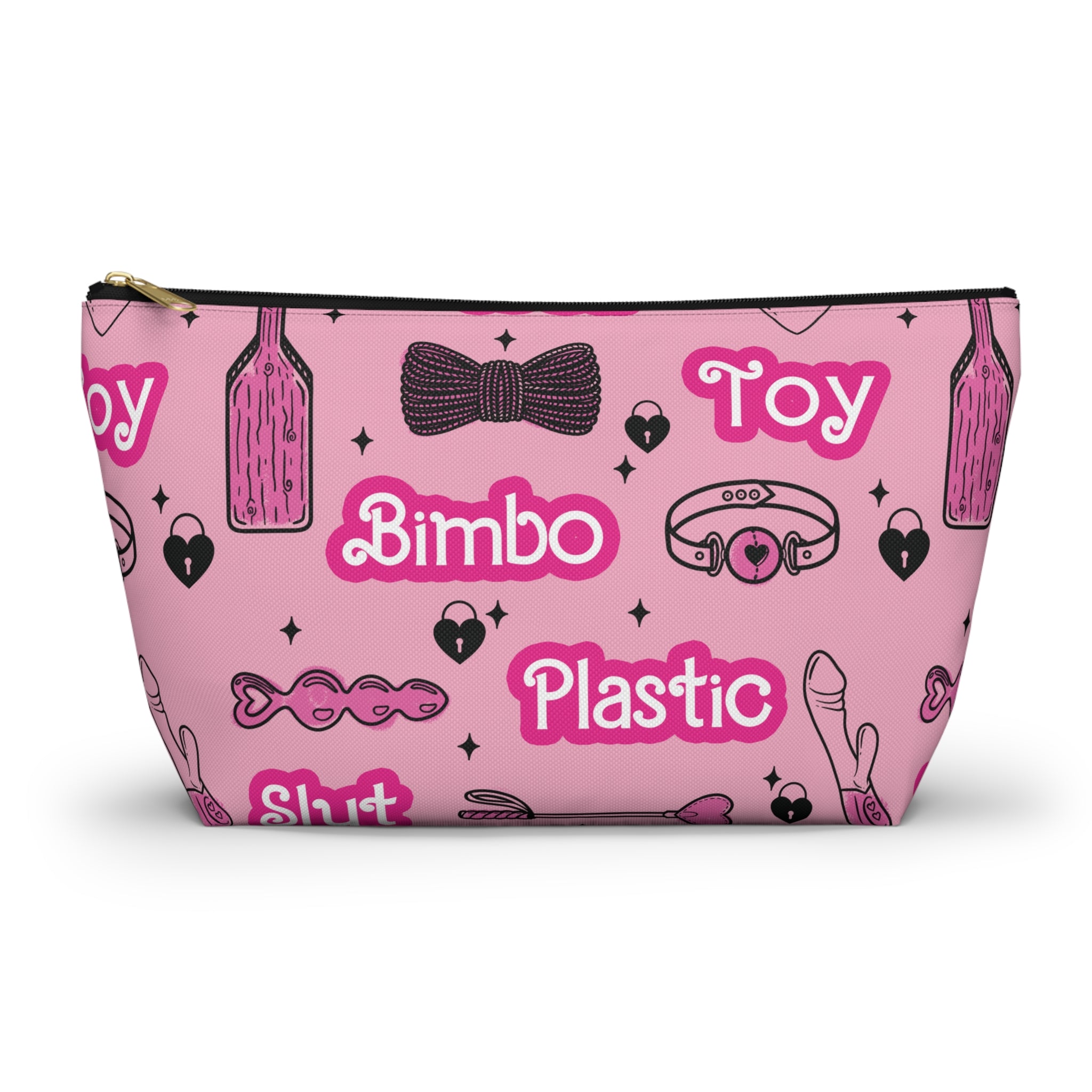 Bimbo Doll Fetish Travel Toy Bag Bags Restrained Grace Large Black zipper 