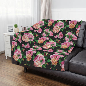 Sweet Wendie Floral Microfiber Blanket Blanket Restrained Grace   