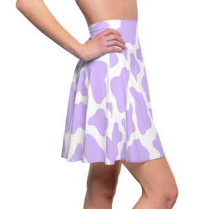 Lavender Cow Swing Skirt Skirt Restrained Grace   