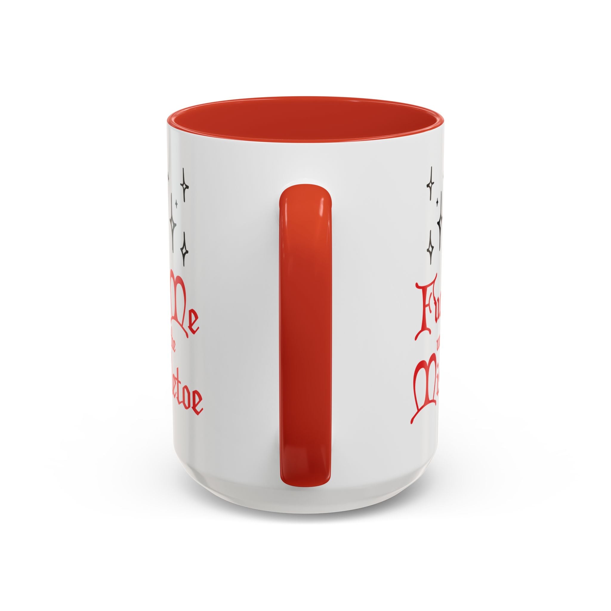 Fuck Me Under the Mistletoe - Retro Christmas Mug Mug Restrained Grace   