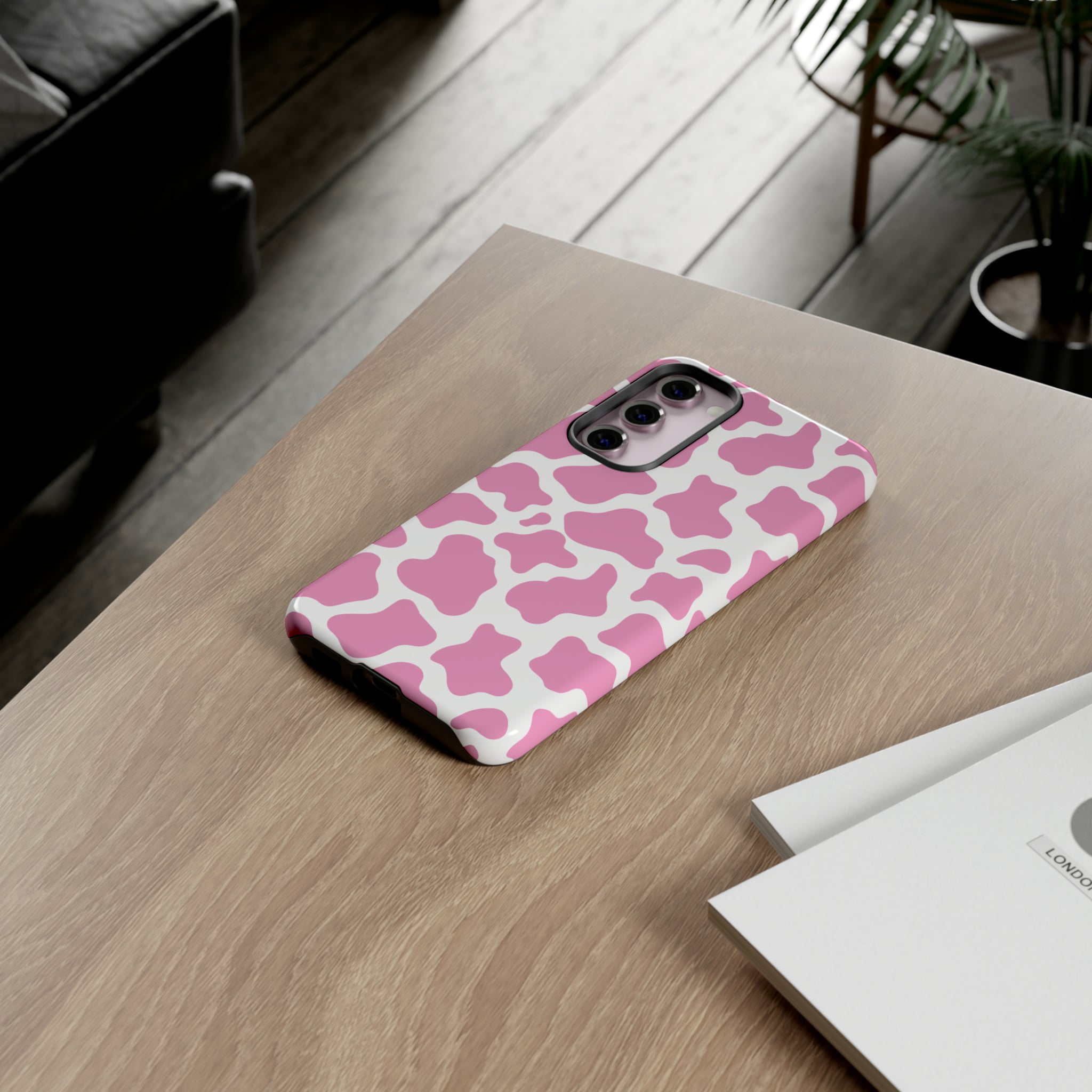 Pink Cow Phone Case Phone Case Restrained Grace   