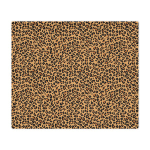 Leopard Print Microfiber Blanket Blanket Restrained Grace   