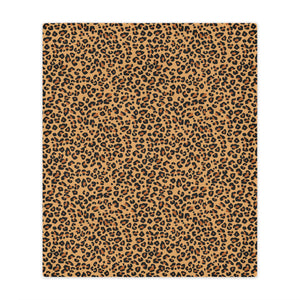 Leopard Print Microfiber Blanket Blanket Restrained Grace   