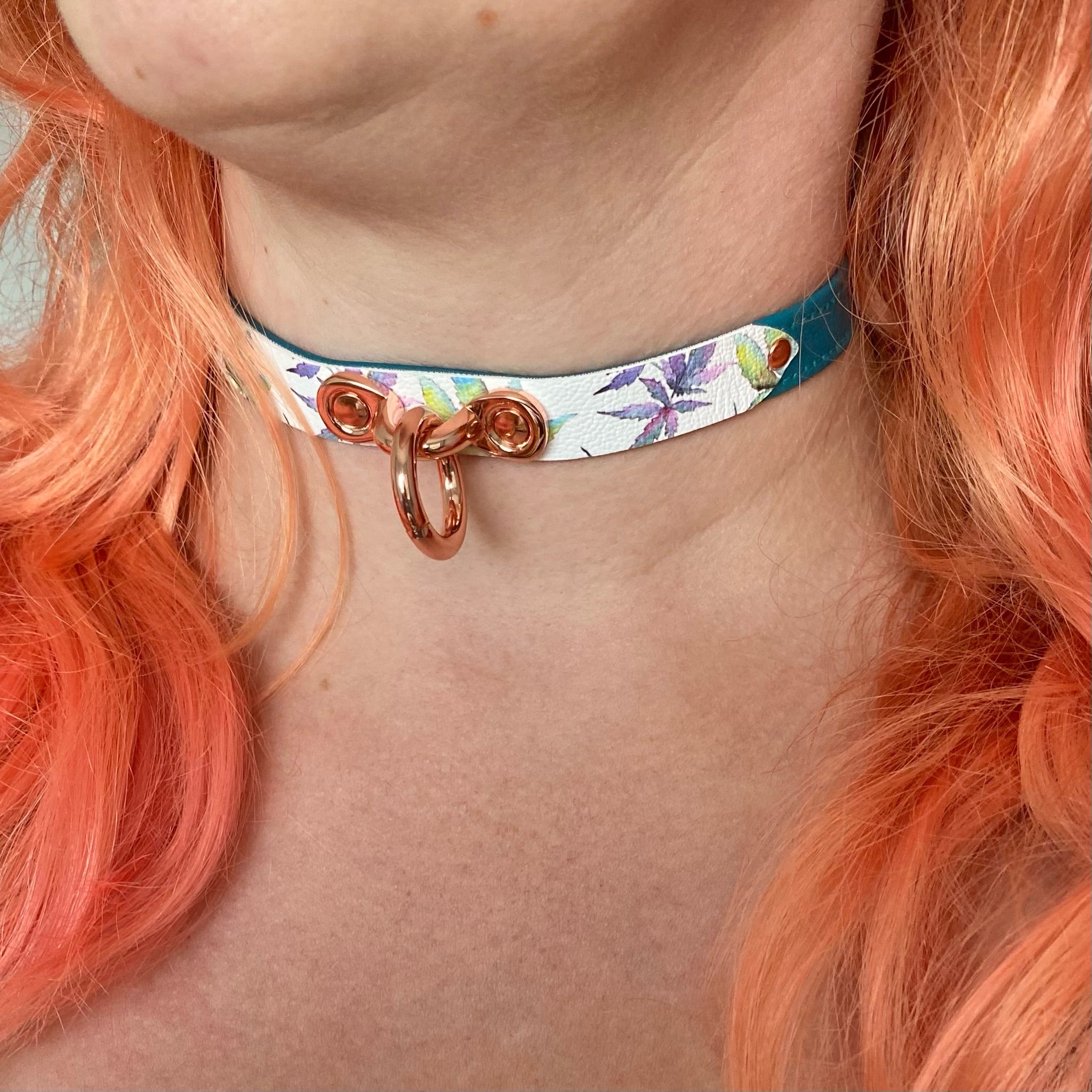 Watercolor Canna Print Petite Collar - Limited Edition Collar Restrained Grace   