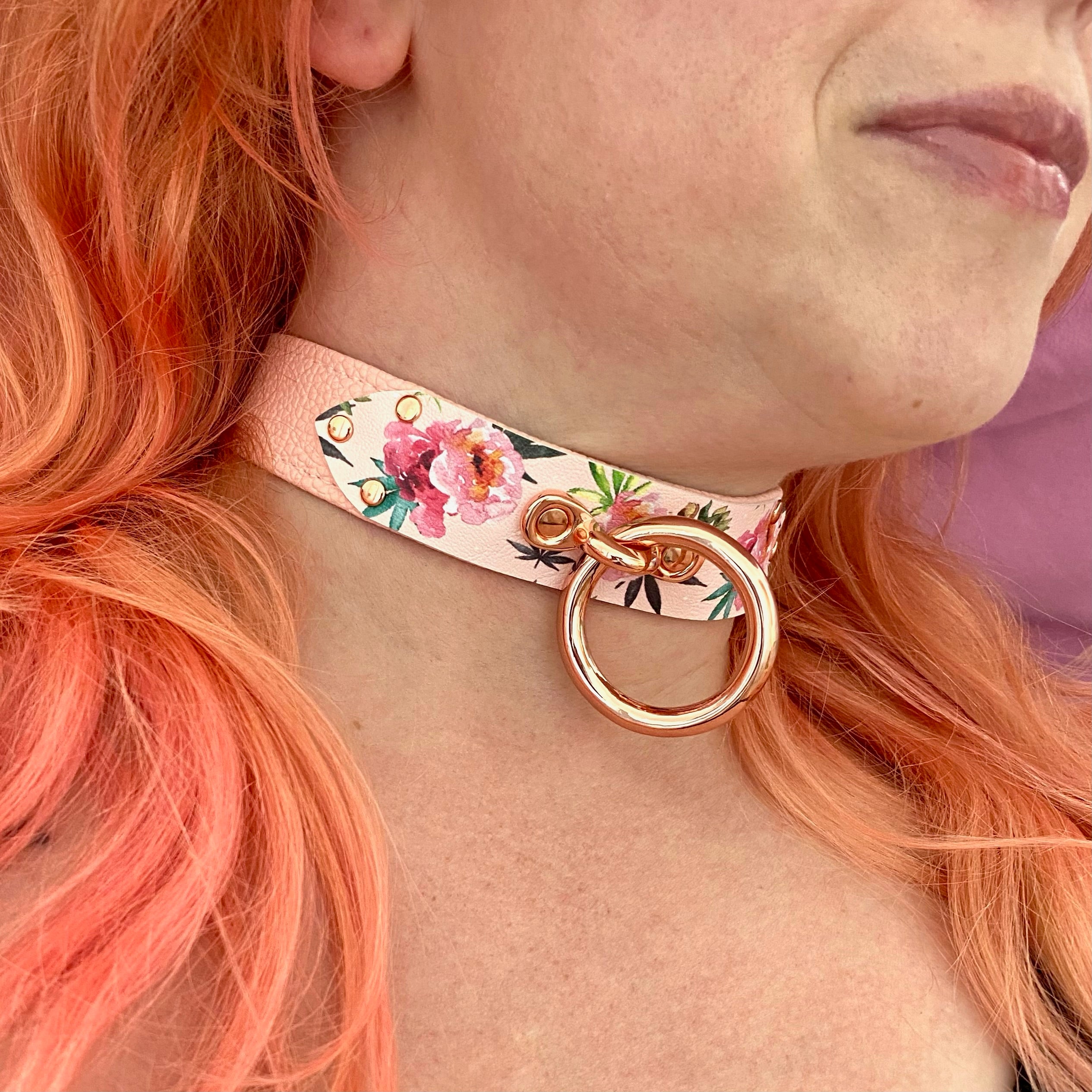 Blush Canna Print Classic Collar - Limited Edition Collar Restrained Grace   