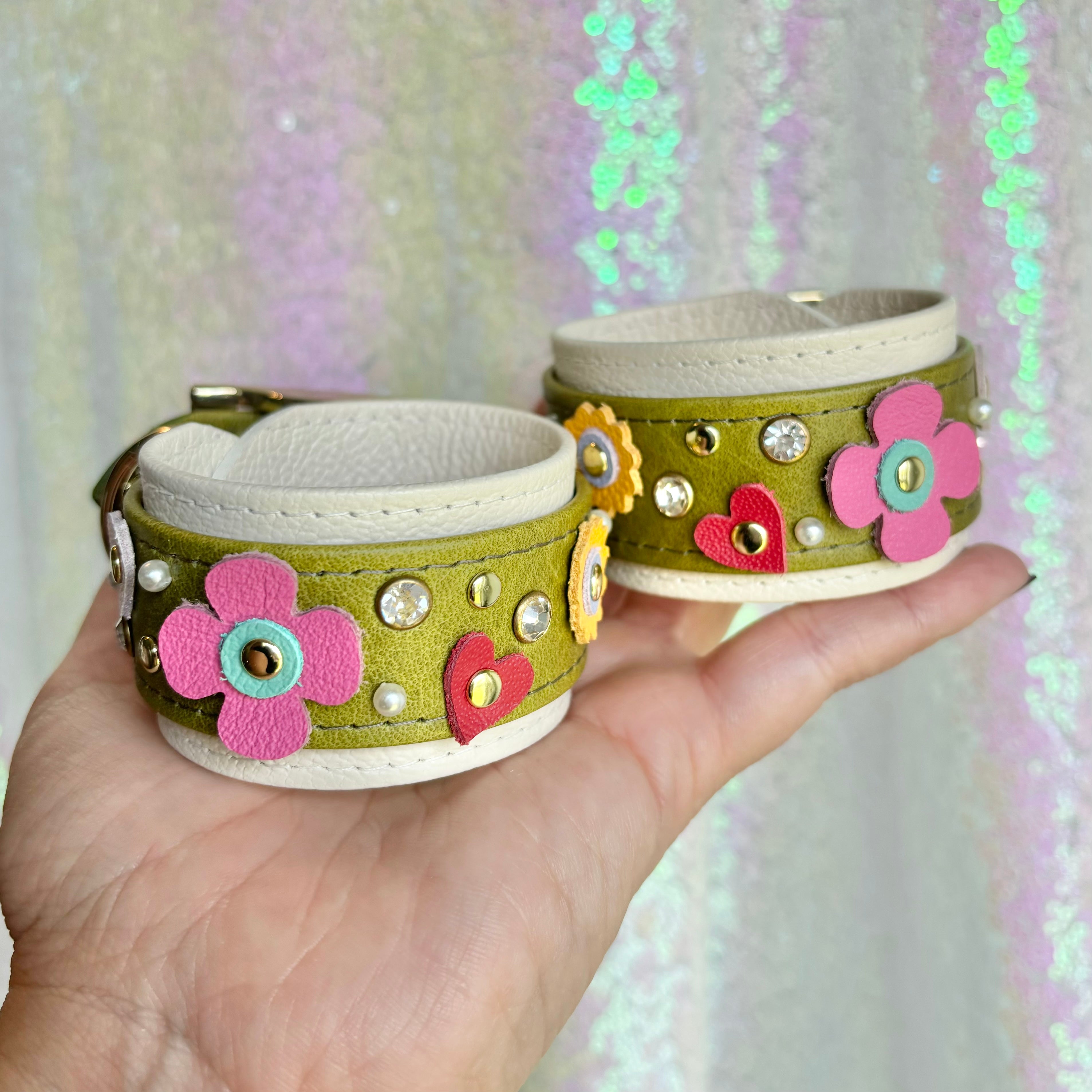 Vintage Wildflower Garden Bold Cuffs Cuffs Restrained Grace   