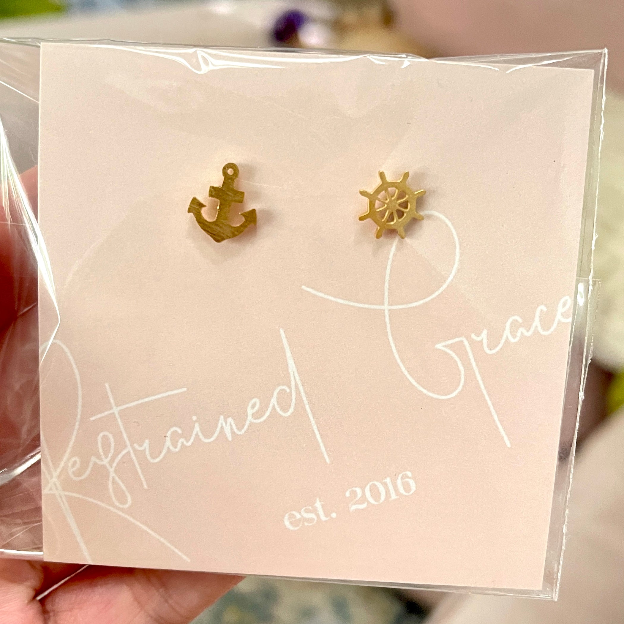 Sample Sale - Hey Sailor Stud Earrings Earrings Restrained Grace   