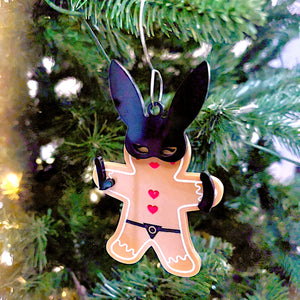 Gingerbread Peg - BDSM Christmas Ornament Ornament Restrained Grace