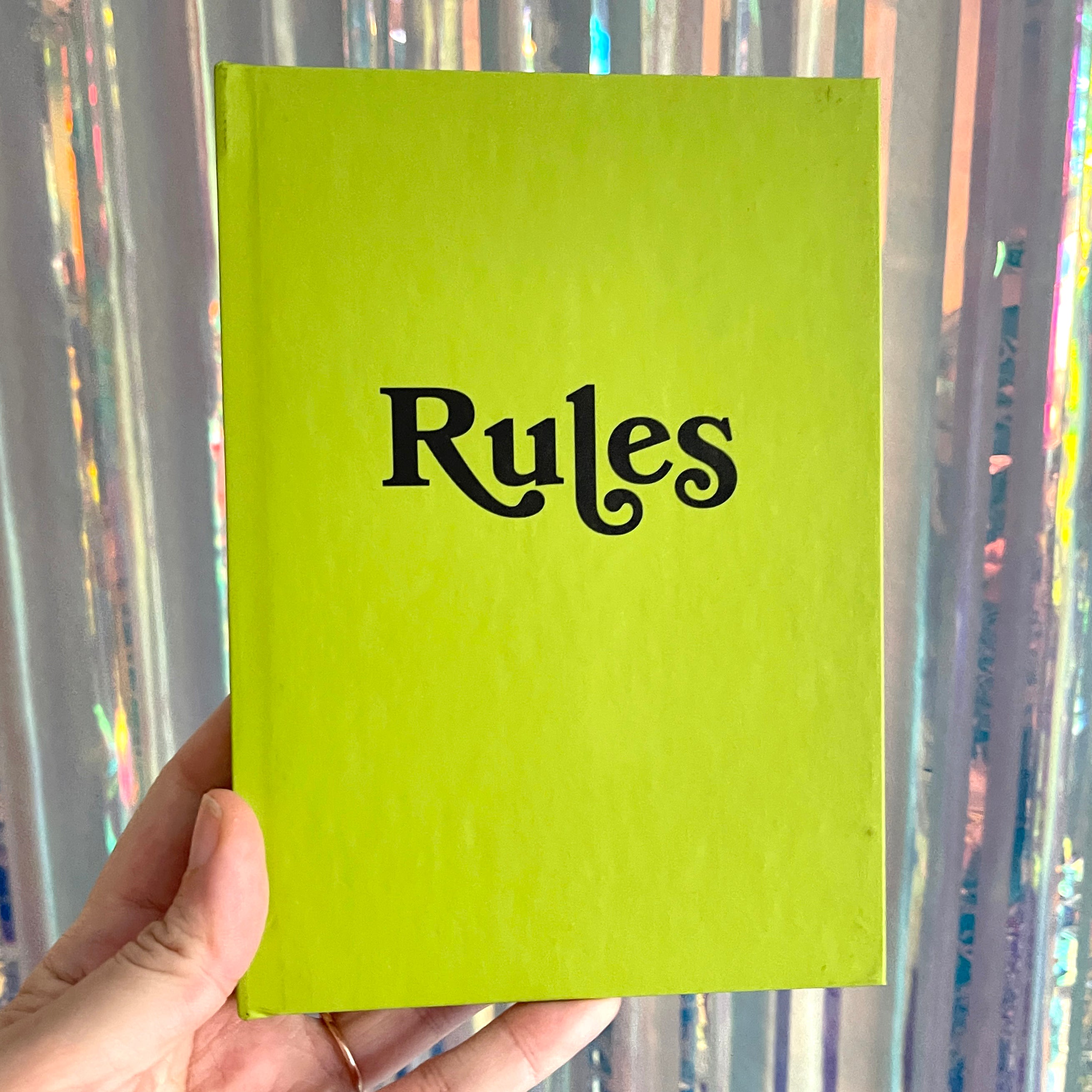 Sample Sale - Rules Journal - Green Journal Restrained Grace   