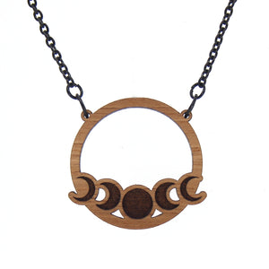 Witchy Moon Phase Ring of O Necklace Necklace Restrained Grace   