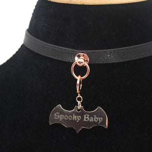 Design Your Own Steel Collar Tag - Bat Collar Tag Restrained Grace   