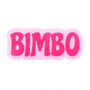 Bimbo Pink - Vinyl Sticker Sticker Restrained Grace   