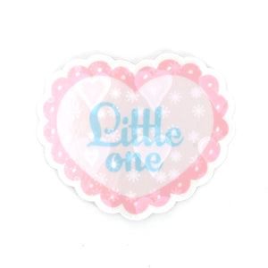 Little One Pastel Heart - Vinyl Sticker Sticker Restrained Grace   