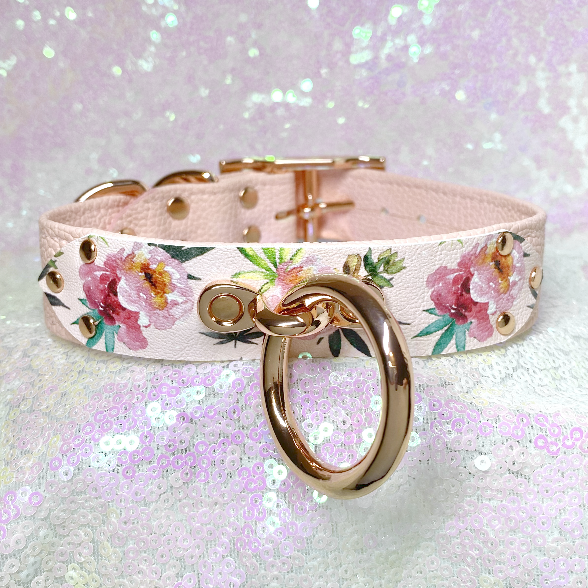 Blush Canna Print Classic Collar - Limited Edition Collar Restrained Grace   