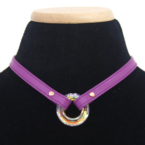 Crystal Ring of O Mini Collar in Amethyst Collar Restrained Grace   