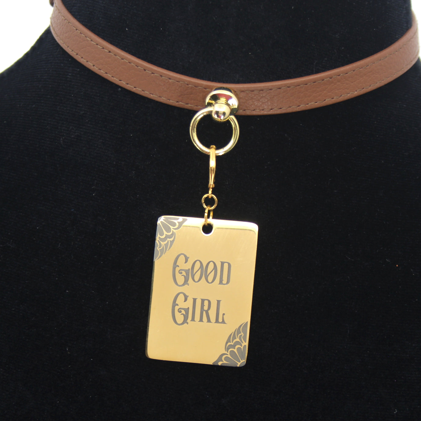 Design Your Own Steel Collar Tag - Rectangle Collar Tag Restrained Grace   