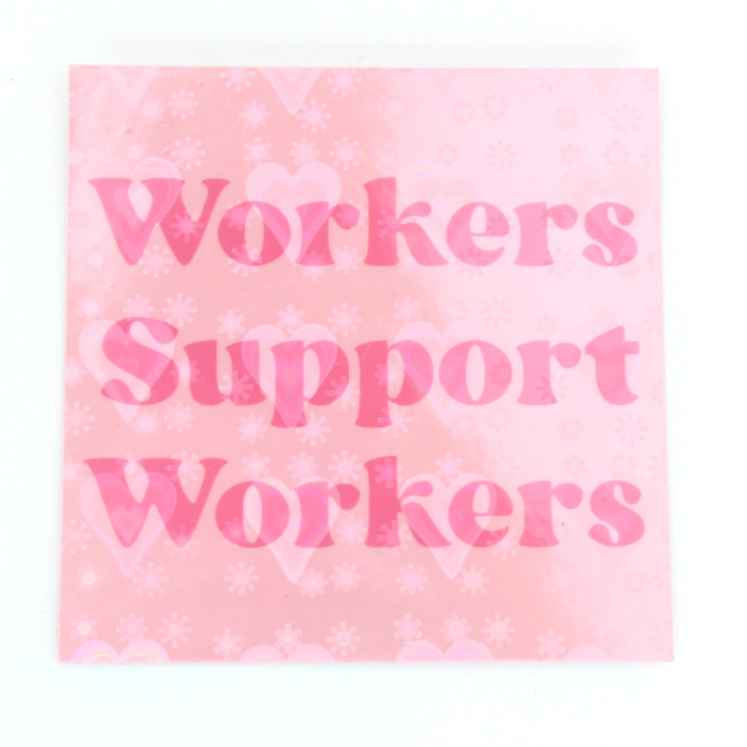 Workers Support Workers - Vinyl Sticker Sticker Restrained Grace   