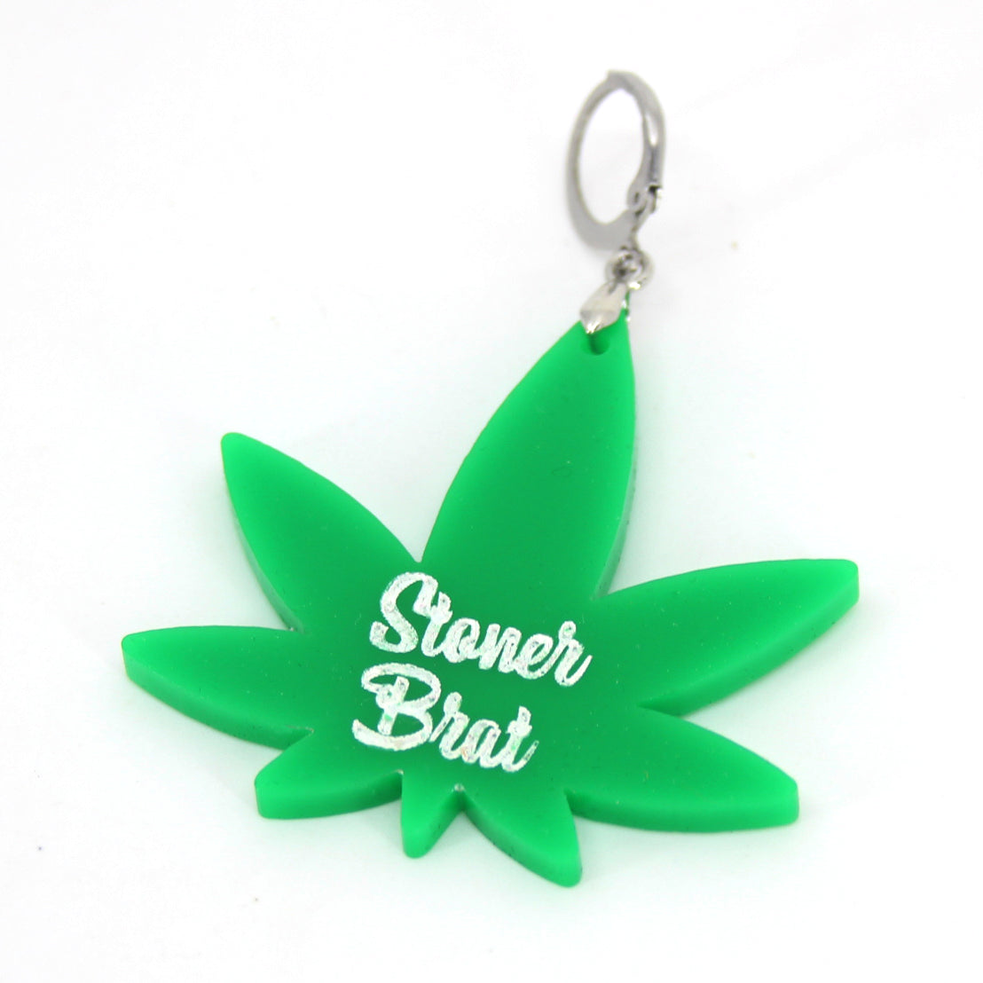 Design Your Own Acrylic Collar Tag - Weed Leaf Collar Tag Restrained Grace   