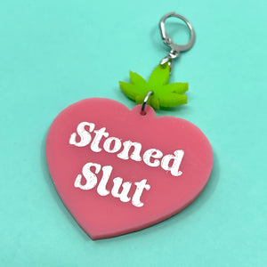 Stoned Slut 420 Collar Tag Collar Tag Restrained Grace   